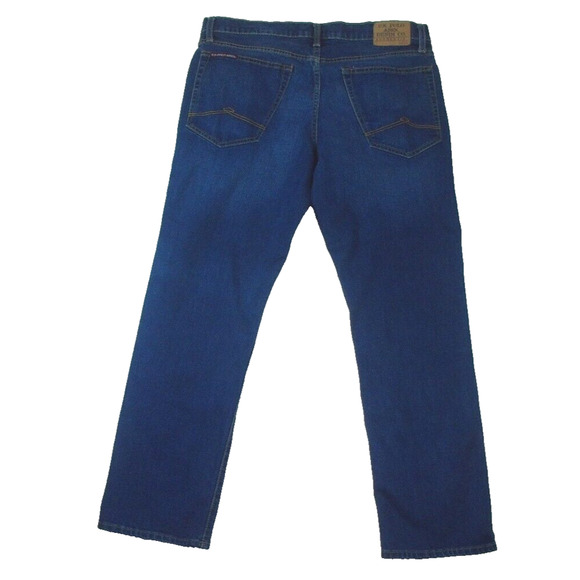 US Polo Assn Active Stretch Mens Jeans 36×30‎ Dark Blue Relaxed Straight - Picture 2 of 6